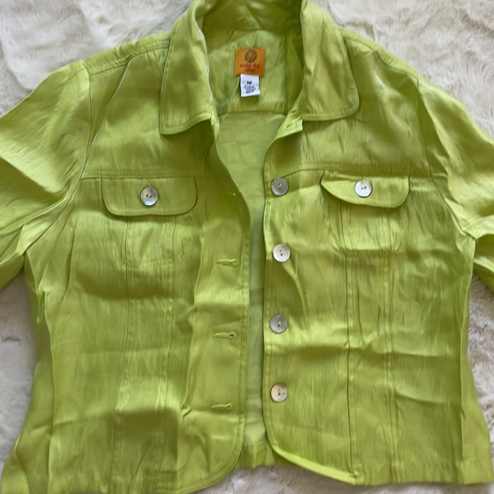 Ruby Rd.| Lime Green Jacket - image 2